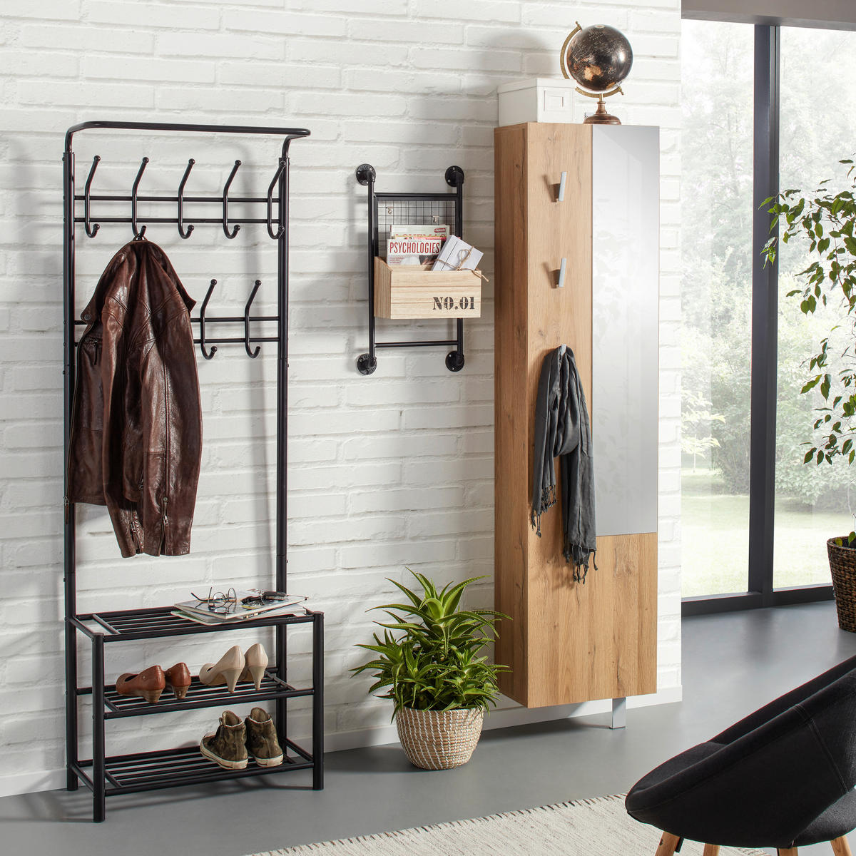 KLÄDHÄNGARE - svart, Design, metall (67/185/32cm) - Best Price