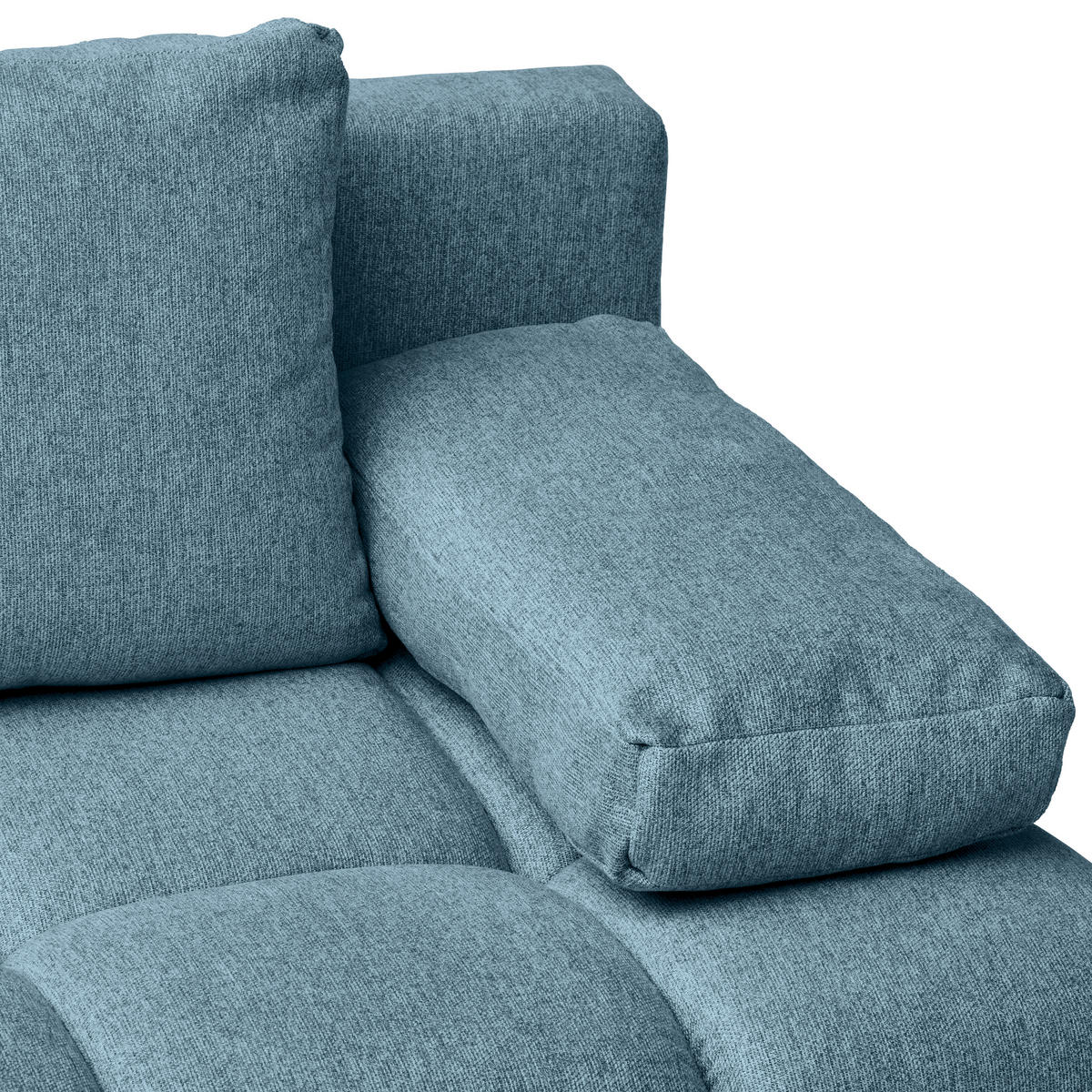 ZOFA S POSTELJNO FUNKCIJO,  modra tekstil  - modra/črna, Moderno, kovina/tekstil (204/90/95cm) - MID.YOU