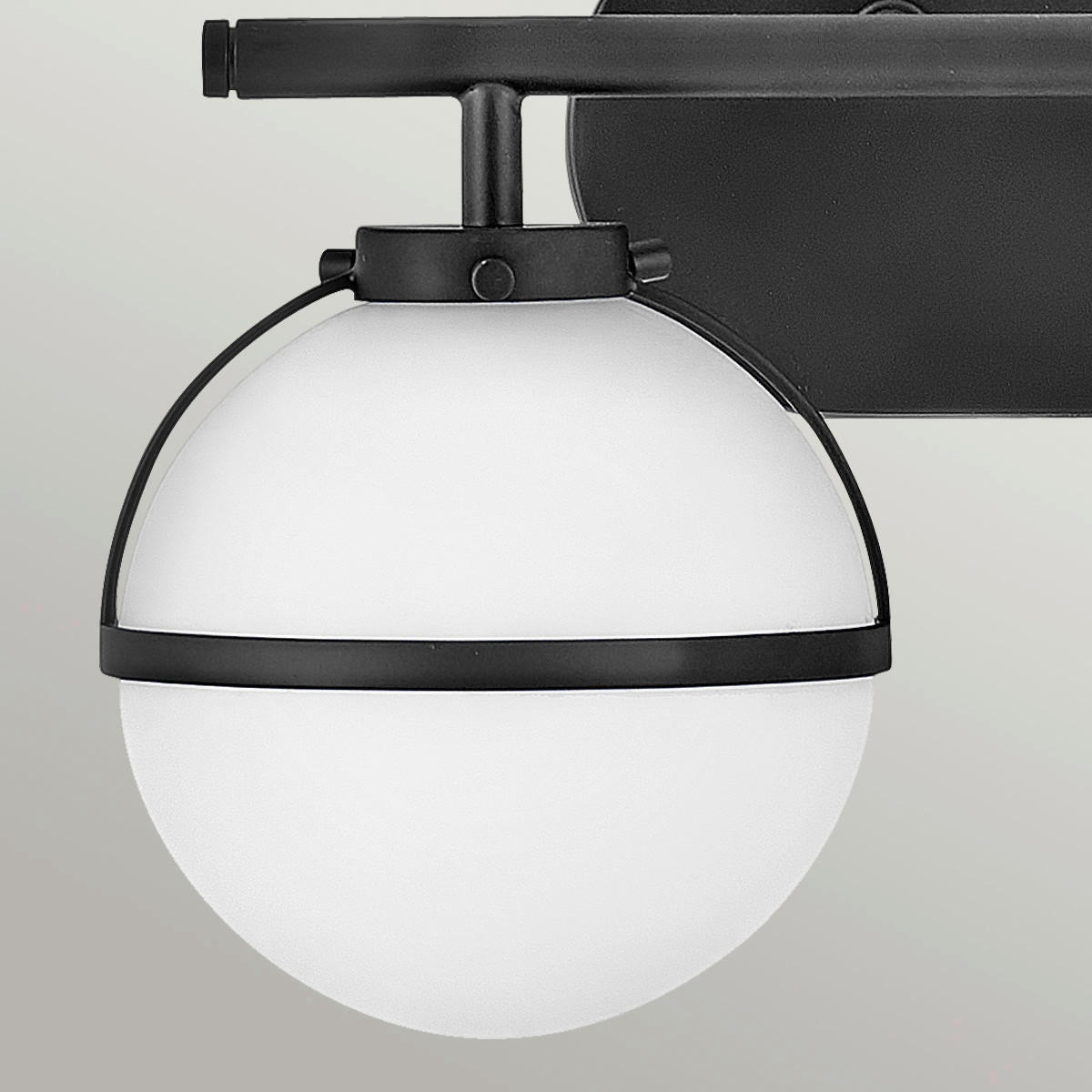 BADEZIMMER-WANDLEUCHTE - Schwarz, Konventionell, Glas/Metall (38.1/23/19.3cm) - Elstead Lighting