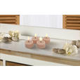 TEELICHT MIT LED  - Hellrosa, LIFESTYLE, Kunststoff/Paraffin (4,5/2,5cm) - Ambia Home