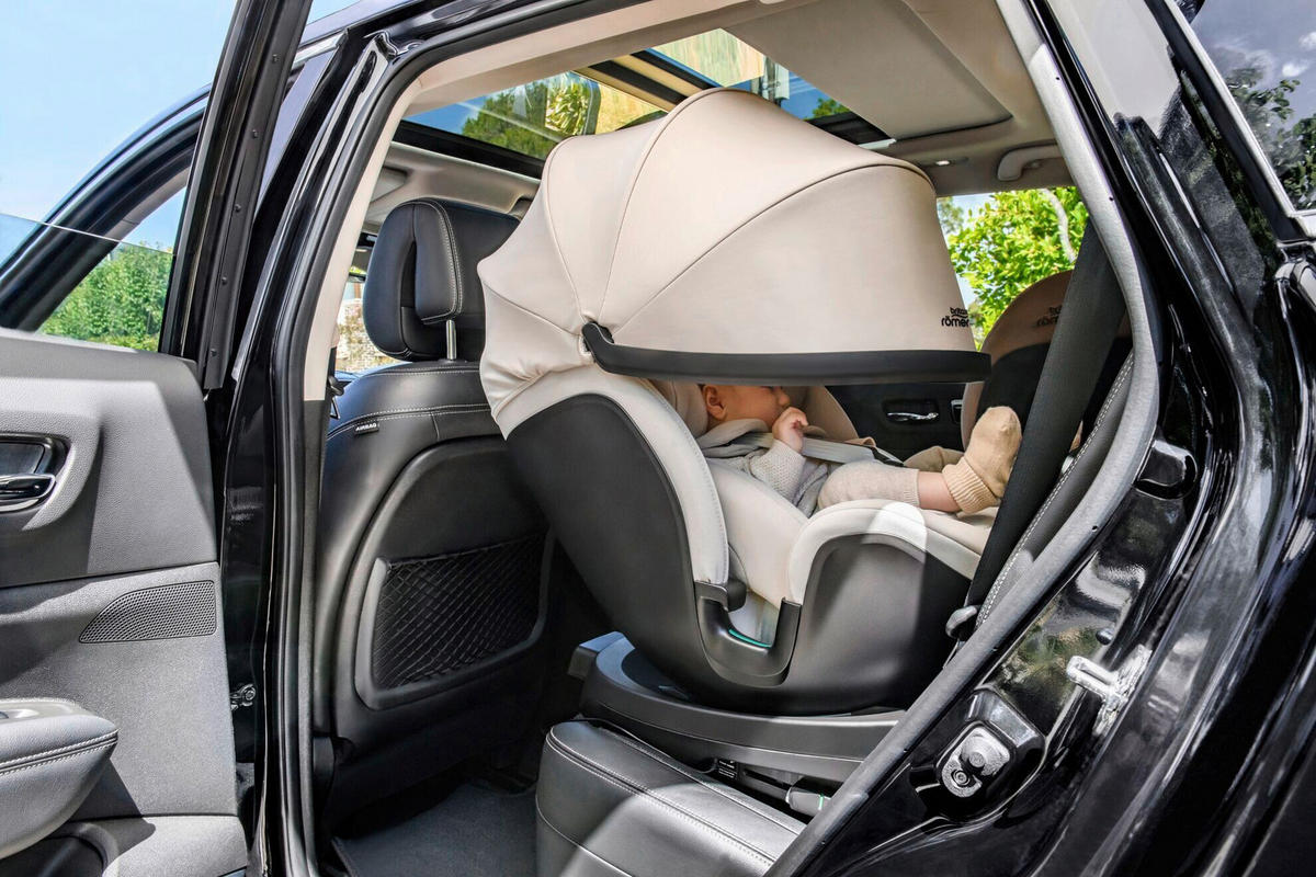 REBOARDER-KINDERSITZ SWIVEL-GROW MAX AIR  - Cognac, Basics, Kunststoff/Textil (44/57/56cm) - Britax Römer