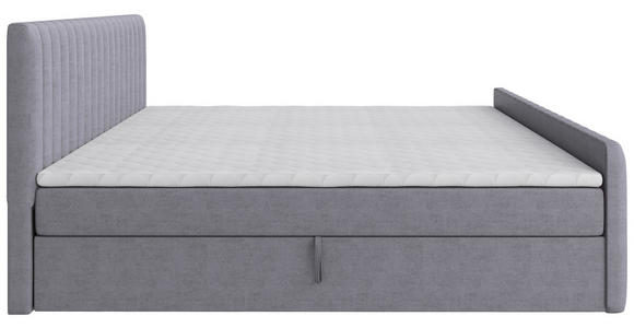 BOXBETT 180/200 cm  in Silberfarben  - Silberfarben/Schwarz, Basics, Kunststoff/Textil (180/200cm) - Carryhome