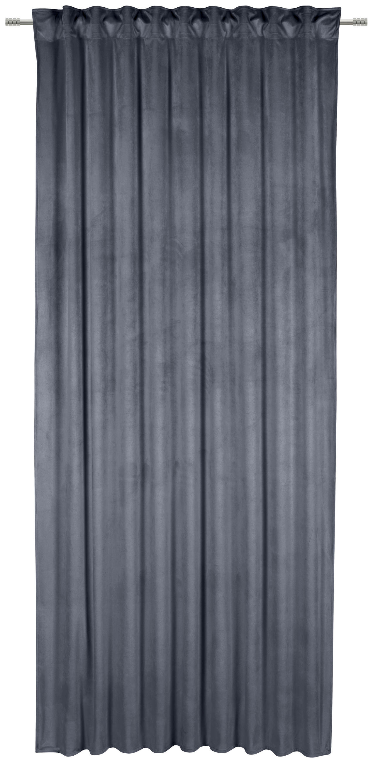 FERTIGVORHANG  blickdicht   135/245 cm  - Dunkelgrau, Basics, Textil (135/245cm) - Esposa