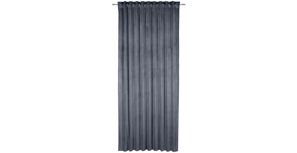 FERTIGVORHANG blickdicht - Dunkelgrau, Basics, Textil (135/245cm) - Esposa