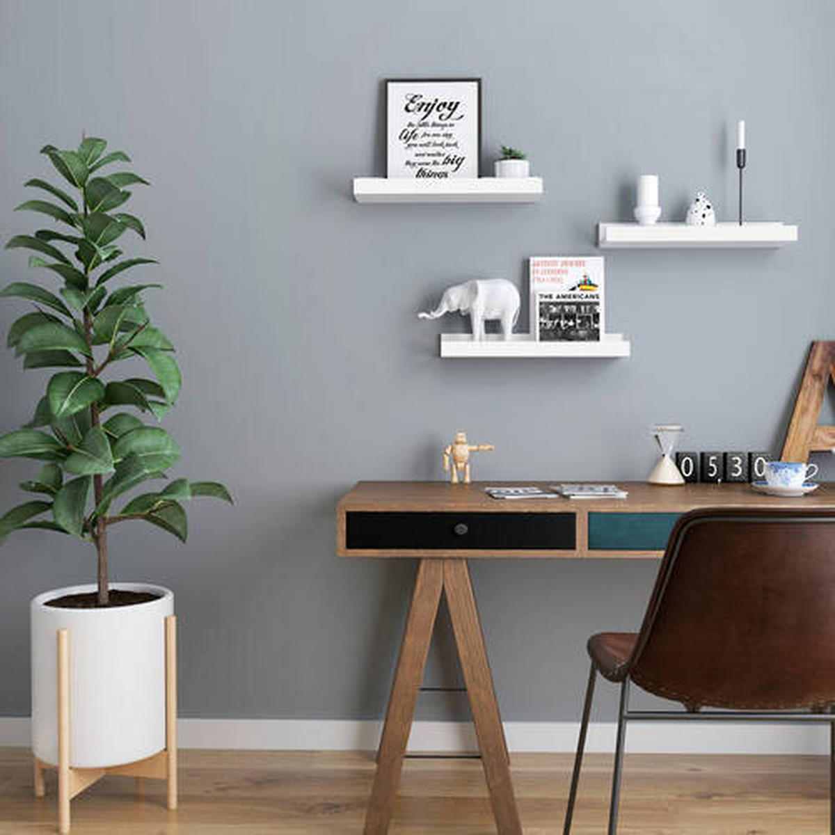 WANDREGAL Weiß  - Weiß, Basics, Holzwerkstoff (38/5/10cm) - Boxxx