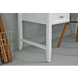 SCHREIBTISCH 130/59,6/76 cm  in Weiß  - Alufarben/Weiß, MODERN, Holzwerkstoff/Metall (130/59,6/76cm) - Novel
