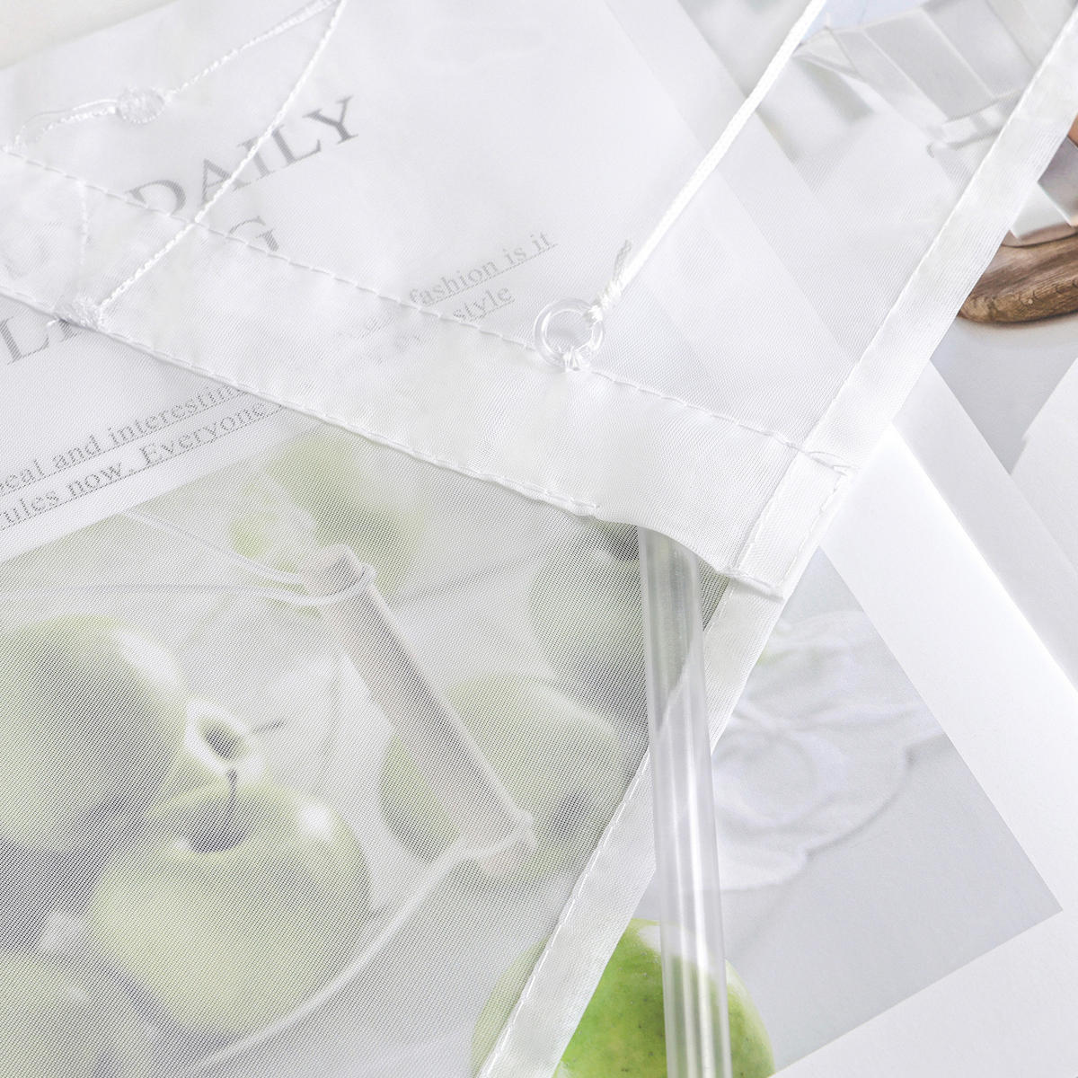 FALTROLLO  transparent  140/140 cm    - Weiß Hochglanz, Basics, Textil (140/140cm) - Joyswahl