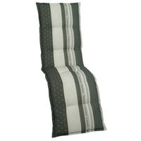 RELAXSESSELAUFLAGE in Anthrazit, Creme, Schwarz, Weiß  - Anthrazit/Creme, Design, Textil (50/7/170cm)
