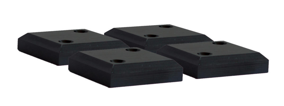 MÖBELGLEITER - Schwarz, Basics, Kunststoff (17/2/3cm) - Gardenson