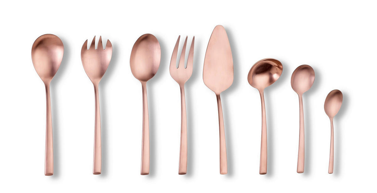 BESTECKSET Avelino  68-teilig  - Bronzefarben, Basics, Metall - Echtwerk