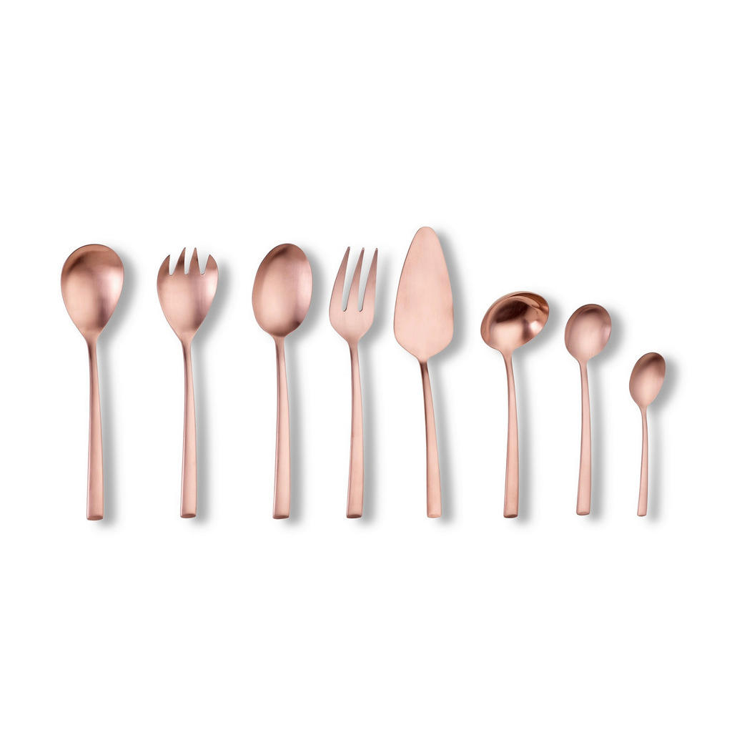 Thumbnail - Echtwerk Besteckset Avelino, Bronze, Metall, 68-teilig, ergonomischer Griff, rostfrei, lebensmittelecht, Essen & Trinken...