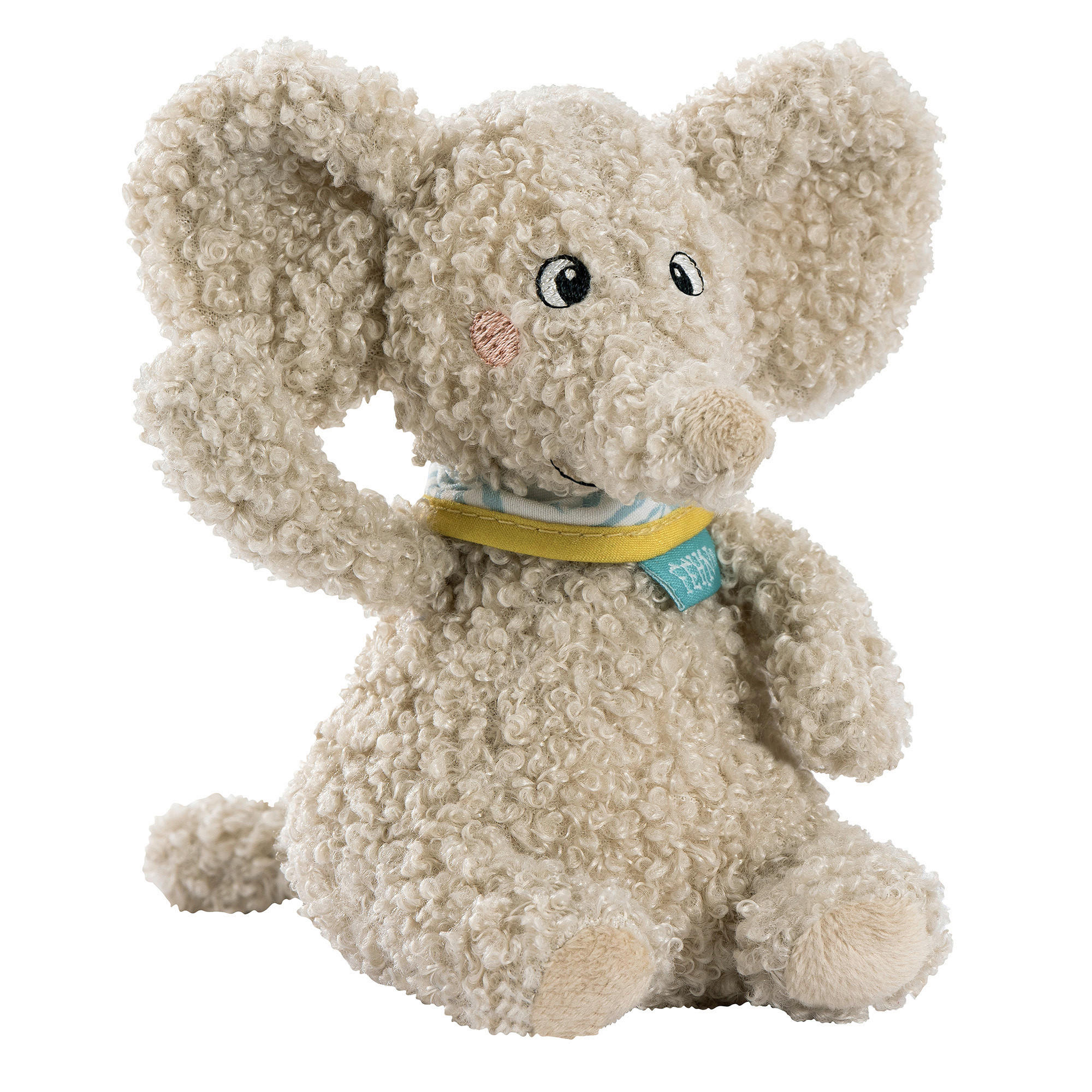 KUSCHELTIER Elefant Erik  - Hellgrau, Basics, Textil (19/11/7cm) - Fehn