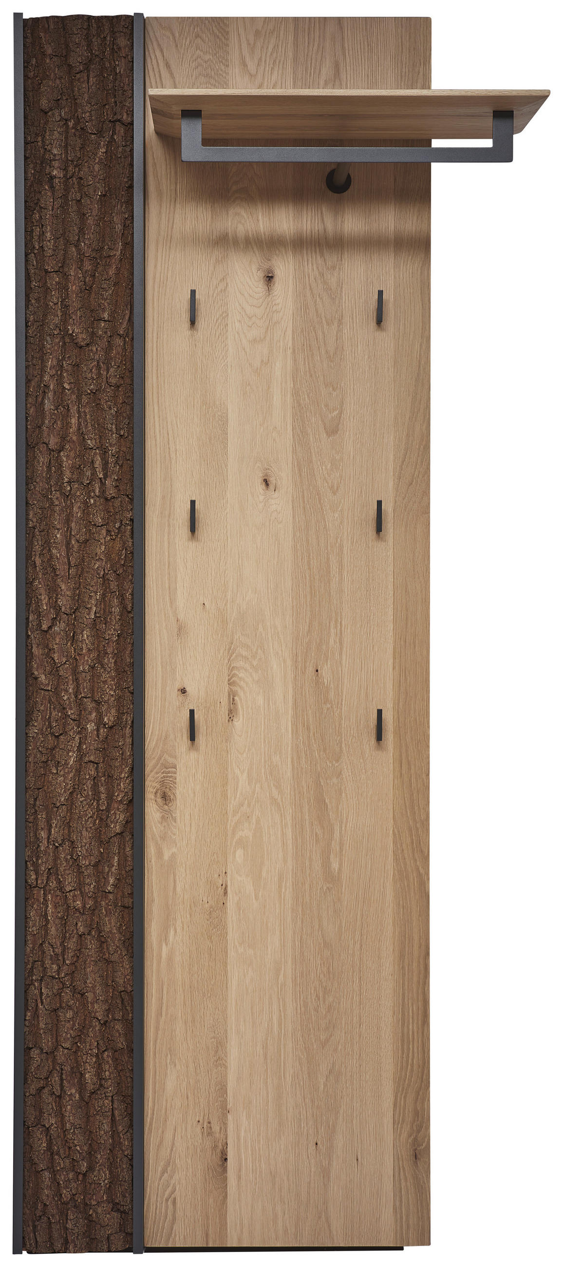 GARDEROBENPANEEL 79/196/35 cm  - Eichefarben, Design, Holz/Metall (79/196/35cm) - Johann Jakob