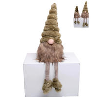 WEIHNACHTSMANN - Braun/Grün, LIFESTYLE, Holz/Textil (15/15/50cm)
