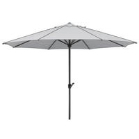 SONNENSCHIRM 350 cm Silberfarben  - Anthrazit/Silberfarben, Basics, Textil/Metall (350/275/350cm) - Schneider
