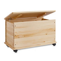 TRUHE in Holz 73/45/39,5 cm  - Naturfarben, Basics, Holz (73/45/39,5cm) - Zeller Present