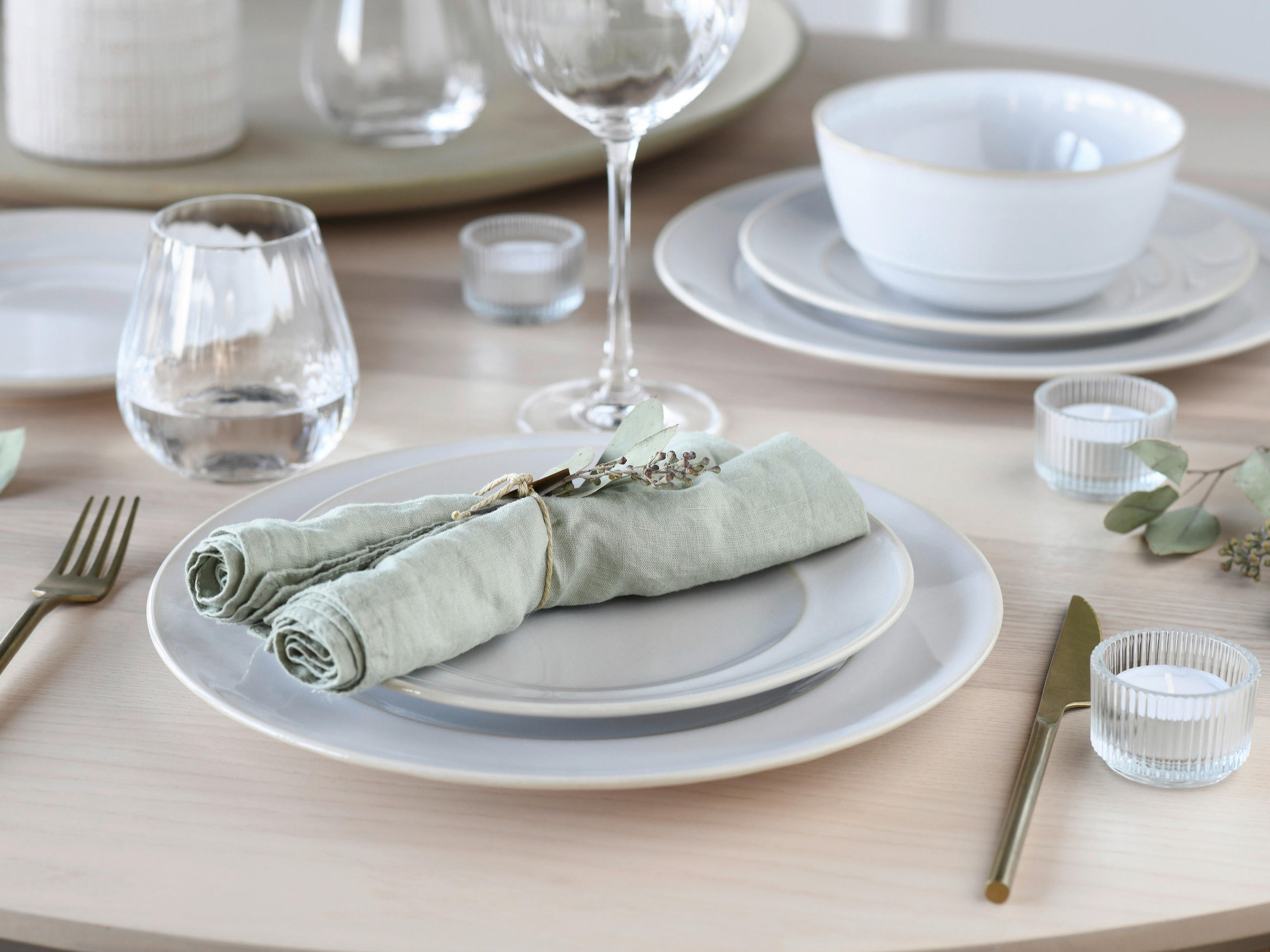 KOMBISERVICE Weiß 12-teilig ANTIQUE OFFWHITE  - Weiß, Basics, Keramik - Creatable