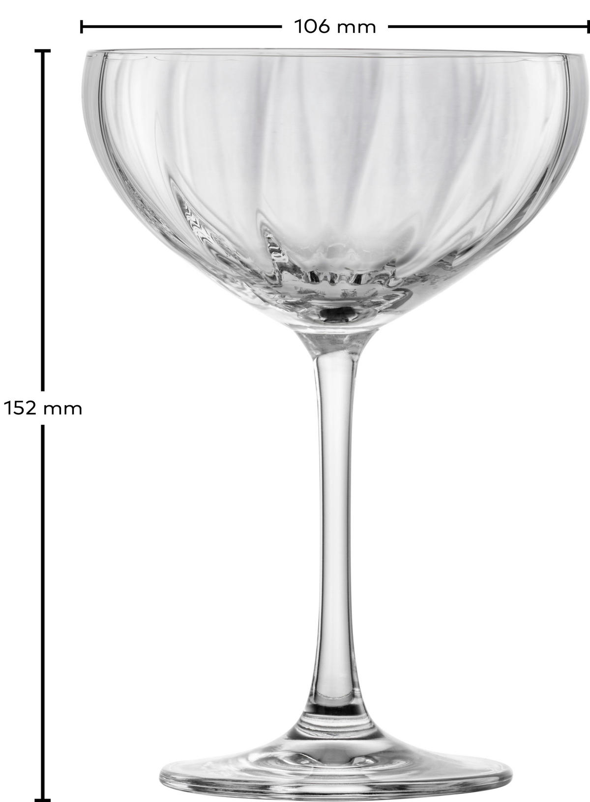 GLÄSERSET Blossom  4-teilig  - Transparent, Design, Glas (10,6/15,2cm) - Schott Zwiesel
