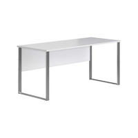 SCHREIBTISCH 170/73/77 cm  in Silberfarben, Hellgrau  - Silberfarben/Hellgrau, Design, Holzwerkstoff/Metall (170/73/77cm) - MID.YOU