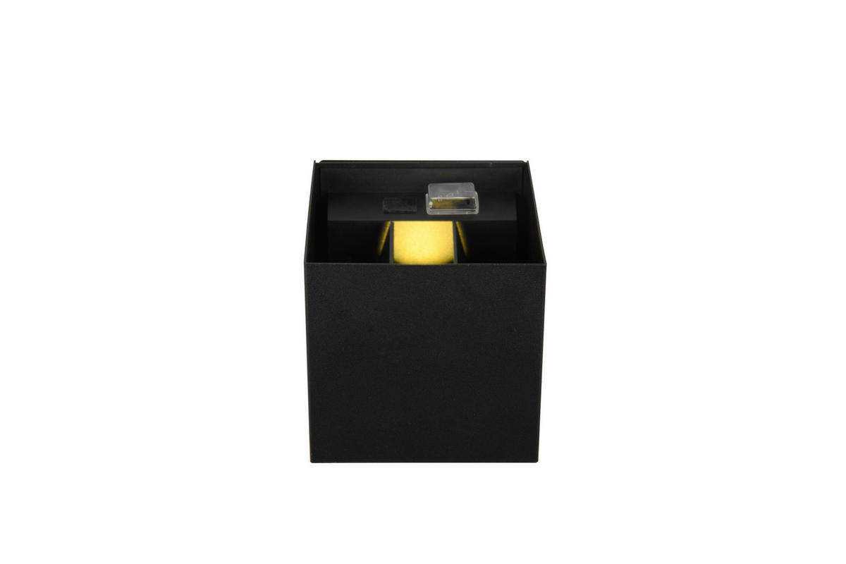STENSKA SVETILKA ZA POLNJENJE - črna, Design, kovina (10/10.5/10cm)