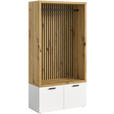 GARDEROBE  in 106/200/47 cm  - Weiß/Eiche Artisan, MODERN, Holzwerkstoff (106/200/47cm) - Voleo