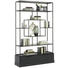 REGAL in 126/204/38 cm Schwarz - Schwarz, Design, Holz/Metall (126/204/38cm) - Lomoco REGAL in 126/204/38 cm Schwarz - Schwarz, Design, Holz/Metall (126/204/38cm) - Lomoco
