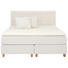 BOXSPRINGBETT 180/210 cm INKL. Matratze, Topper - Eichefarben/Naturfarben, KONVENTIONELL, Holz/Textil (180/210cm) - JENSEN