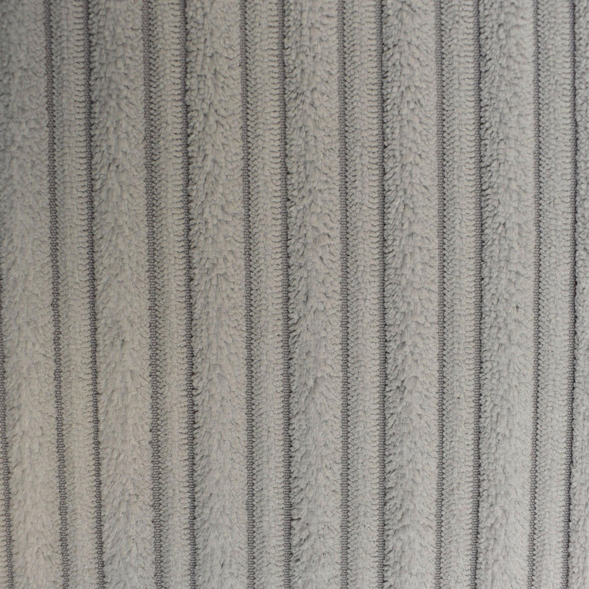 ECKSOFA Hellgrau Cord  - Hellgrau/Schwarz, KONVENTIONELL, Textil/Metall (173/276cm) - Carryhome