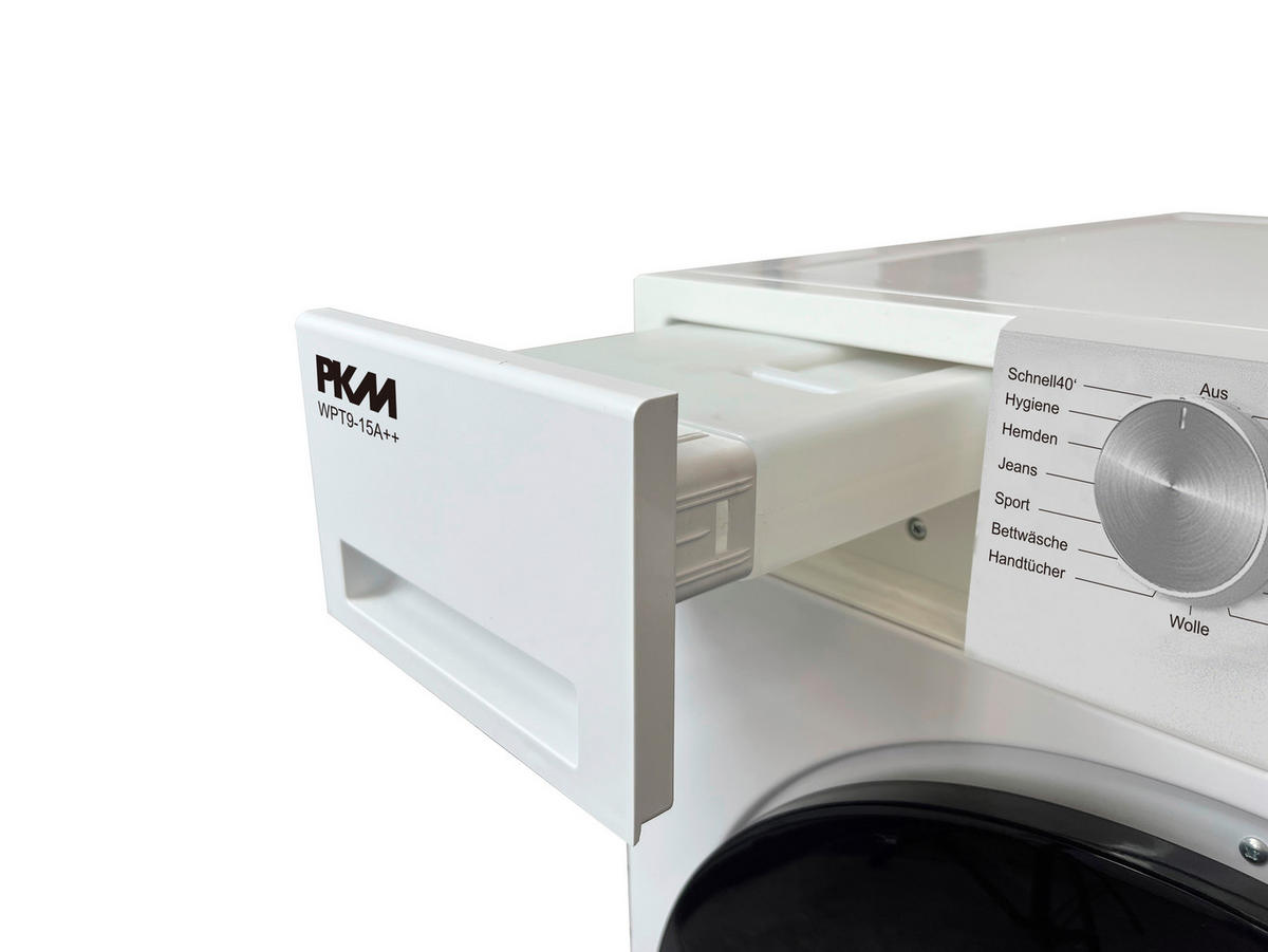 WÄRMEPUMPENTROCKNER WPT9-15A++  - Weiss, Basics, Kunststoff/Metall (60/86/66cm) - PKM