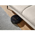 ECKSOFA in Chenille, Mikrofaser Creme  - Creme/Schwarz, Design, Textil/Metall (299/157cm) - Dieter Knoll