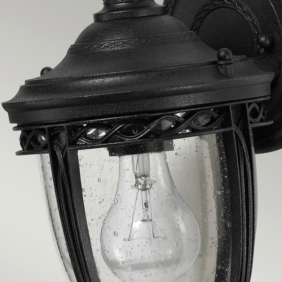 VÄGGLAMPA FÖR UTOMHUS - svart, Basics, metall/glas (16.7/32.1/19.1cm) - Elstead Lighting