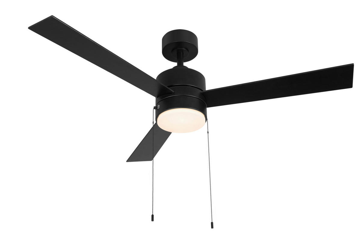 STROPNI VENTILATOR    1710 lm 2700/4000/6000 K   - črna, Basics, kovina/les (132/10cm) - Mican
