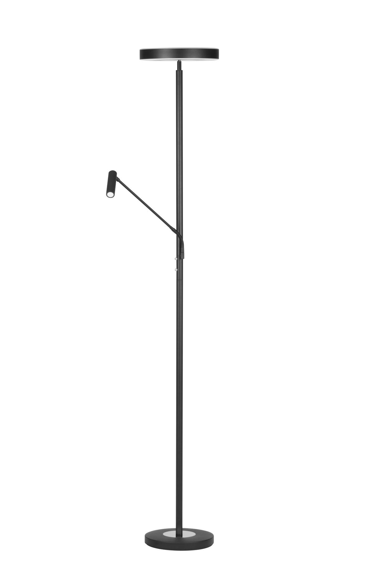 LED-DECKENFLUTER 28/180 cm    - Schwarz/Weiß, Design, Kunststoff/Metall (28/180cm) - Novel