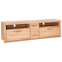 TV-ELEMENT  in 185/58/50 cm  - Buchefarben/Alufarben, Design, Holz/Metall (185/58/50cm) - MID.YOU