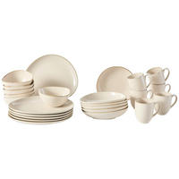 SERVICIU DE MASĂ COMPLET 24 piese  - bej, Trend, ceramică - Novel