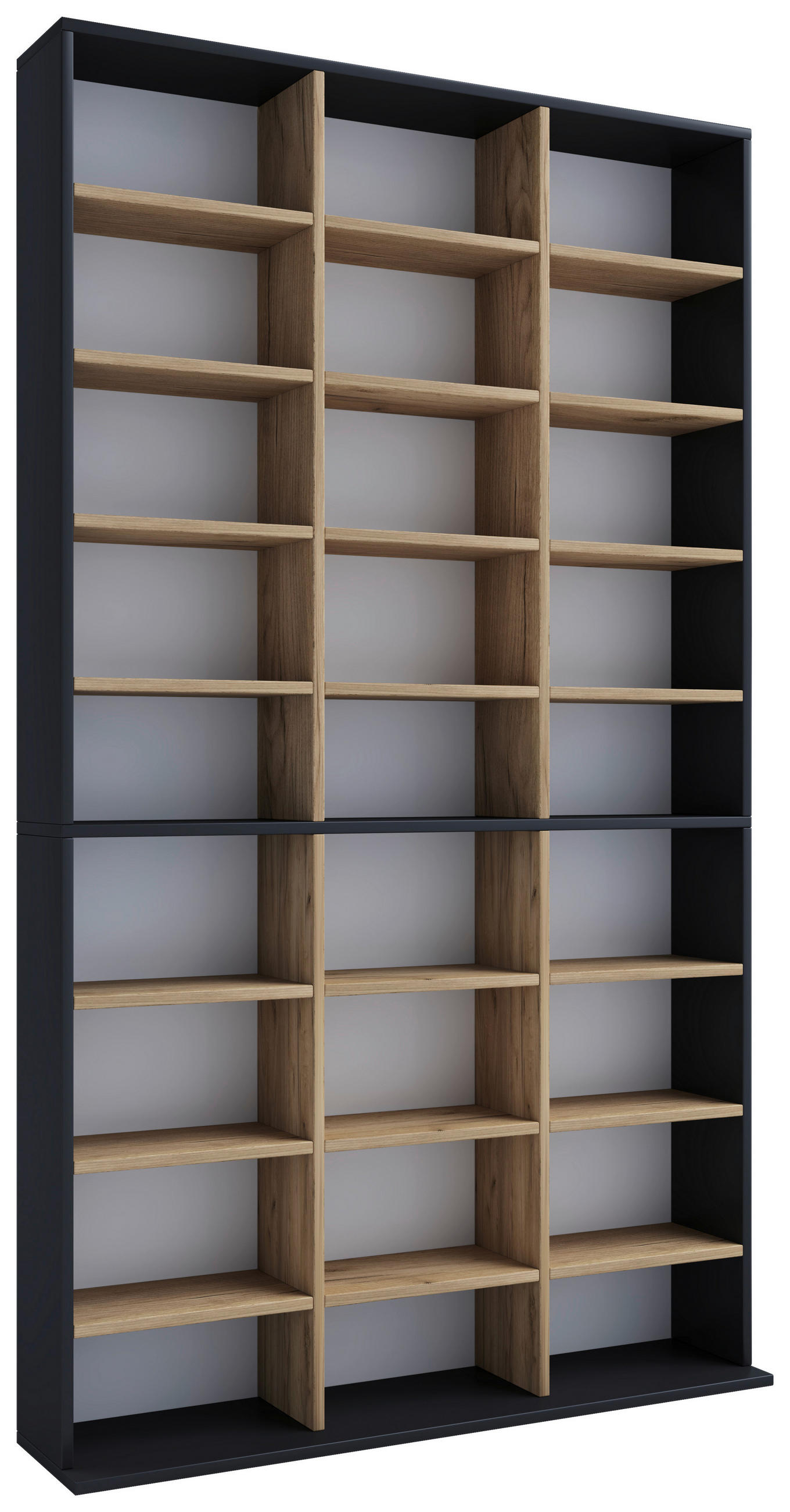 REGAL Anthrazit, Honigeiche  - Honigeiche/Anthrazit, Design, Holzwerkstoff (102/181/23cm) - MID.YOU