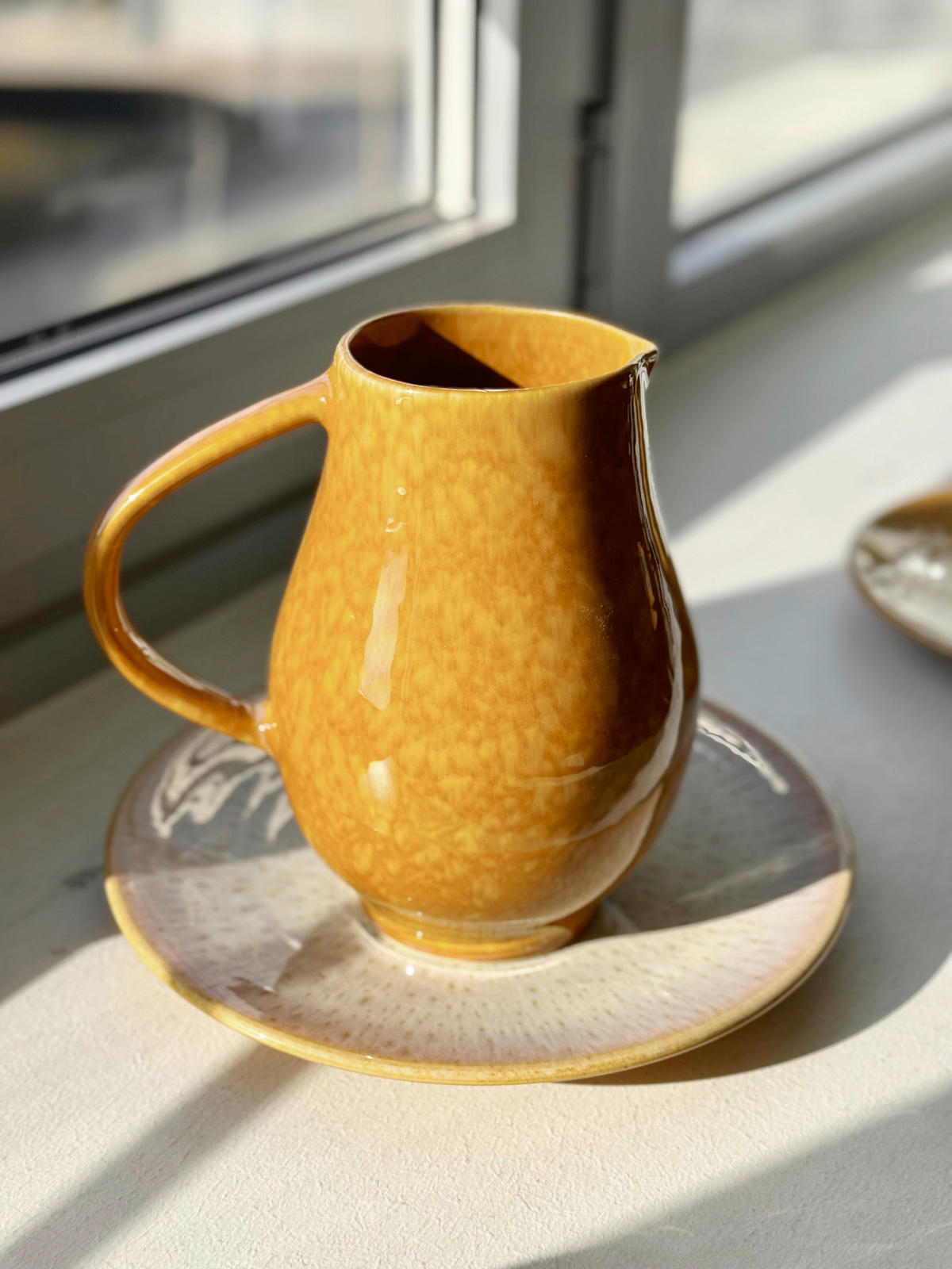 KRUG    - Dunkelgelb/Weiß, Basics, Keramik (8,5/19,5cm) - Gipfelstück