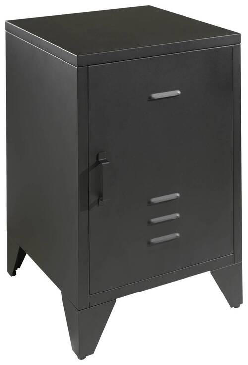 NACHTSCHRANK 40/60/40 cm  - Schwarz, MODERN, Metall (40/60/40cm) - MID.YOU