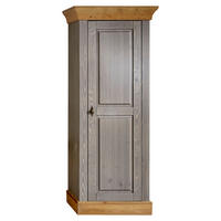 SCHRANK - Laugenfarbig/Grau, ROMANTIK / LANDHAUS, Holz/Metall (65/163/45cm) - Boxxx
