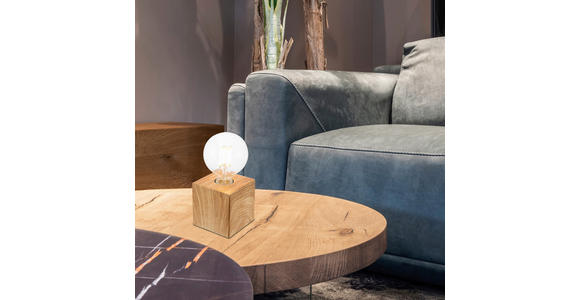 TISCHLEUCHTE 10/10/10 cm  - Eichefarben, Basics, Metall (10/10/10cm) - Novel