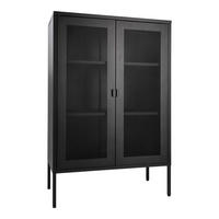 GARDEROBENSCHRANK Melbourne  in 80/120/40 cm  - Schwarz, Design, Metall (80/120/40cm) - MID.YOU