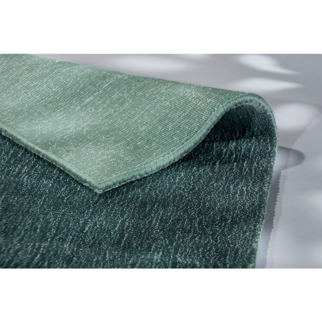 Thumbnail - Schöner Wohnen Handwebteppich Aura, Grün, Textil, rechteckig, 170x240 cm, für Fußbodenheizung geeignet, antistatisch, pf...