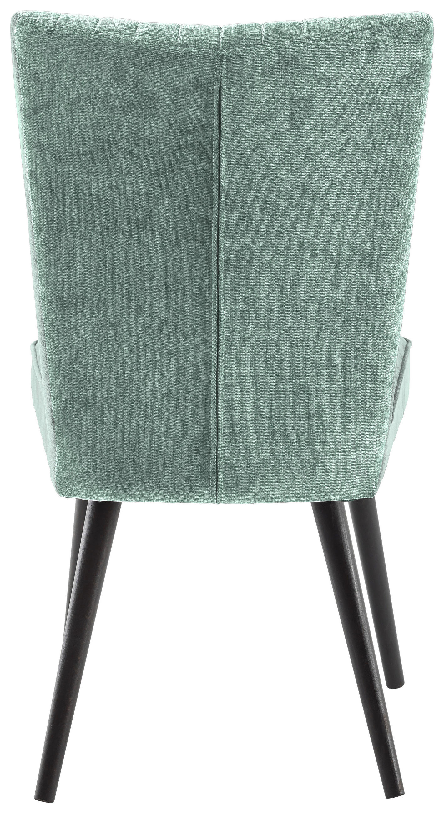 STUHL in Holz, Textil Schwarz, Mintgrün  - Schwarz/Mintgrün, Design, Holz/Textil (48/64/95cm) - Cantus