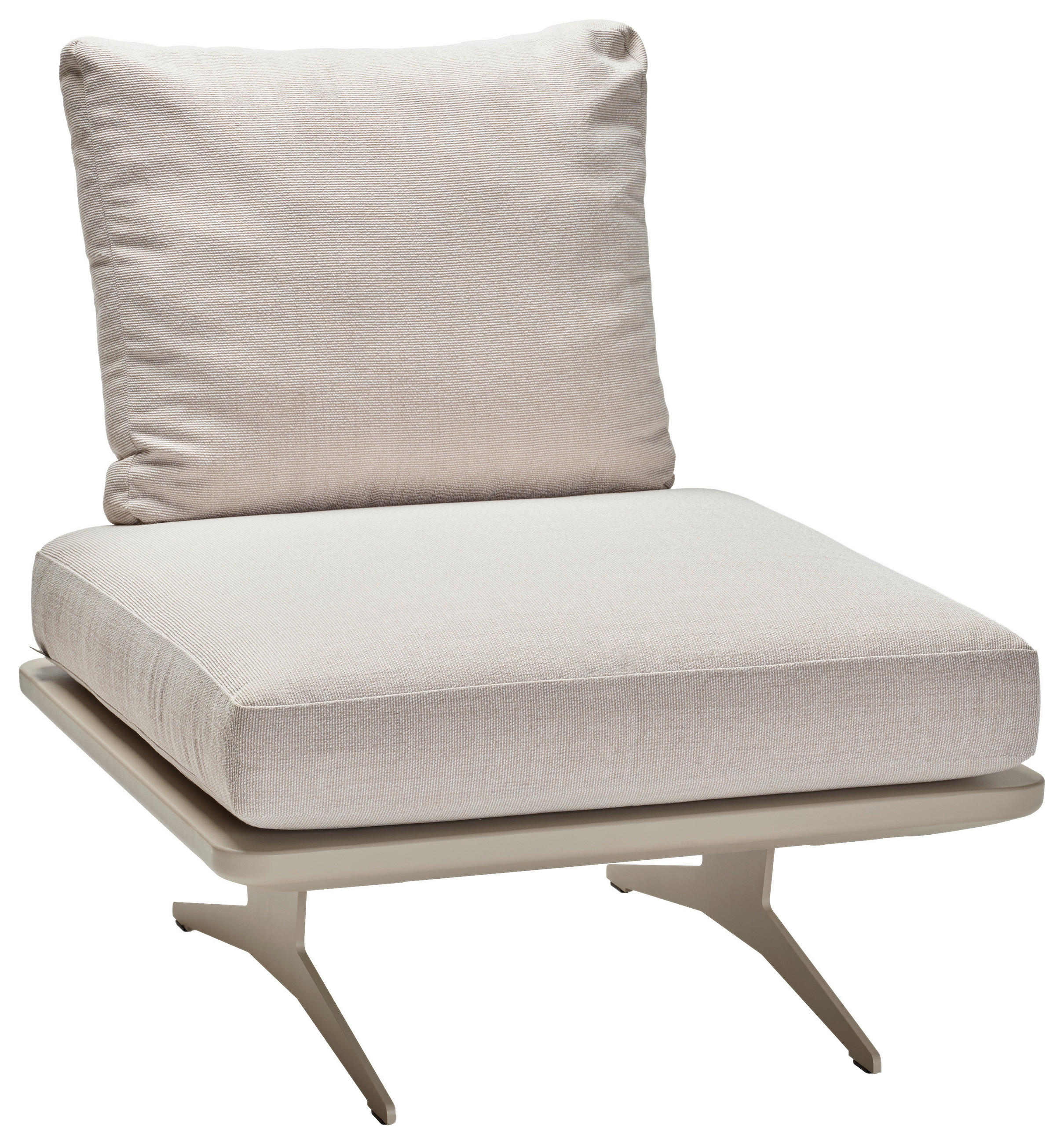 LOUNGEMITTELTEIL - Greige, Basics, Textil/Metall (95/85/85cm) - Stern