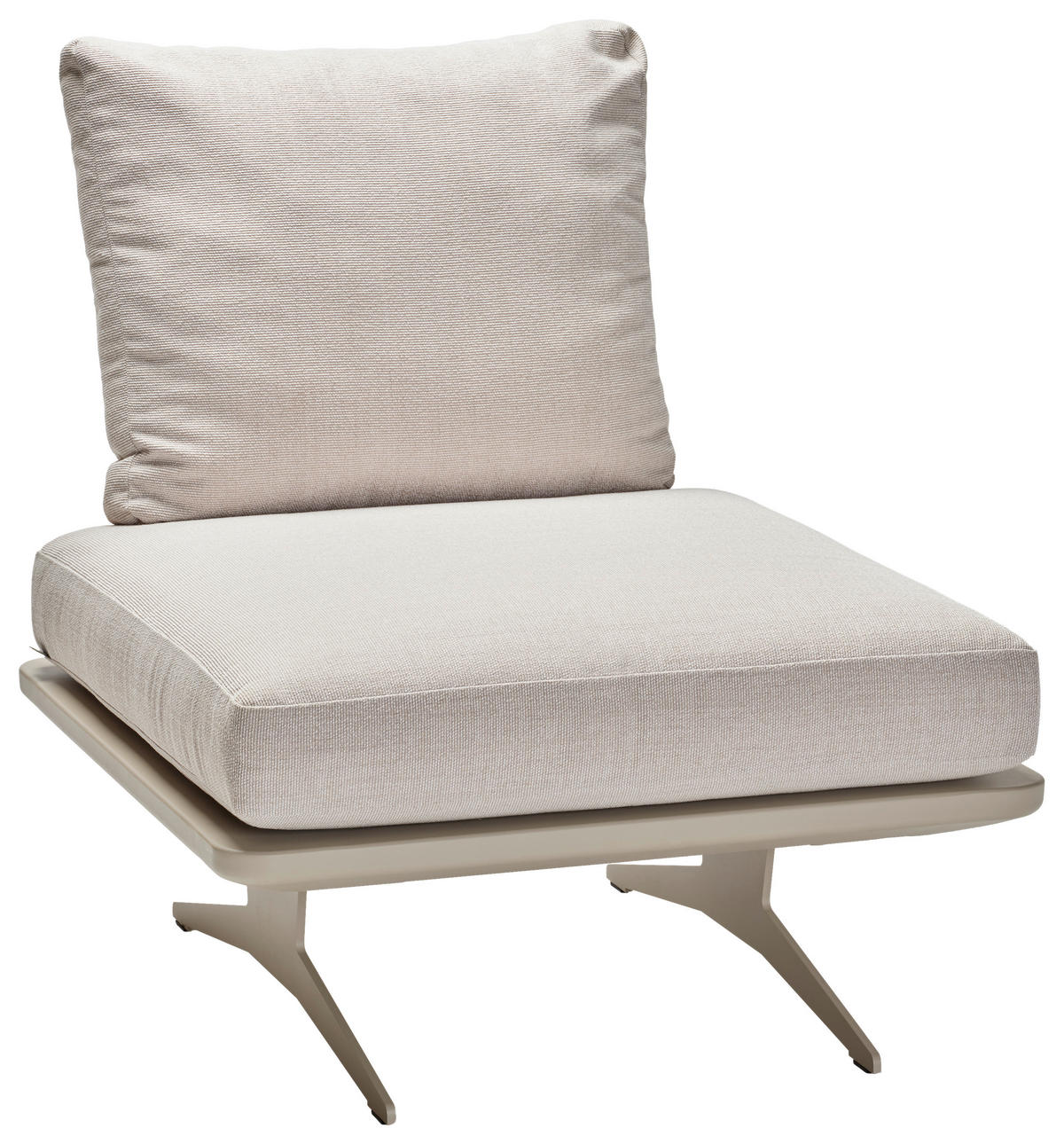 LOUNGEMITTELTEIL - Greige, Basics, Textil/Metall (95/85/85cm) - Stern