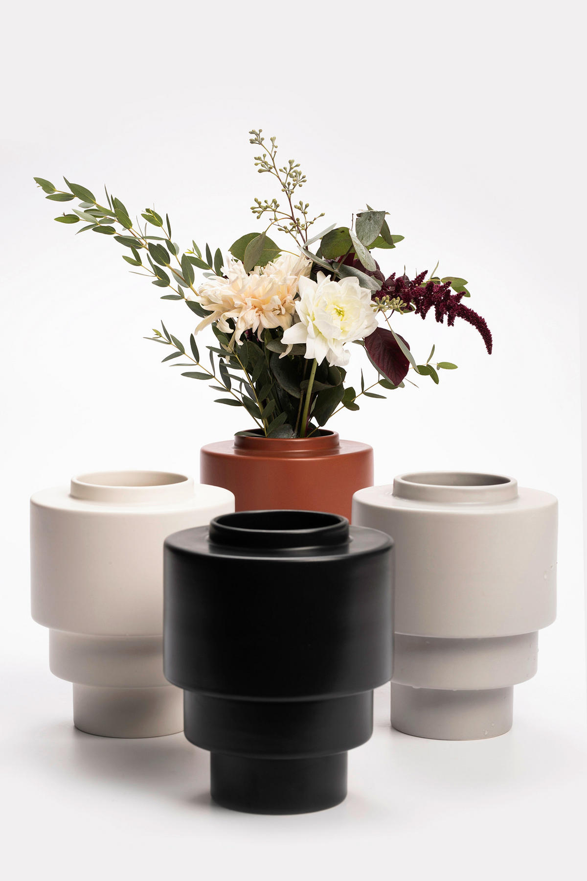 VASE  - Grau, Basics, Keramik (16/19,5cm) - Markslöjd