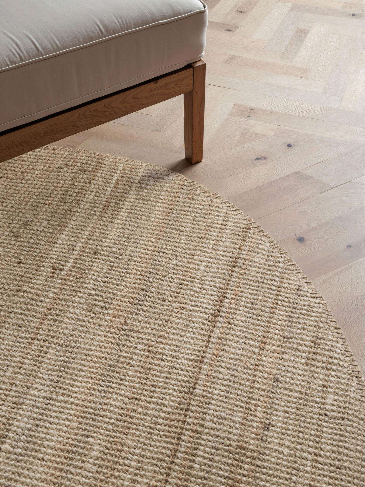 JUTETEPPICH 200 cm Jaipur Greige  - Greige, Basics, Textil (200cm)