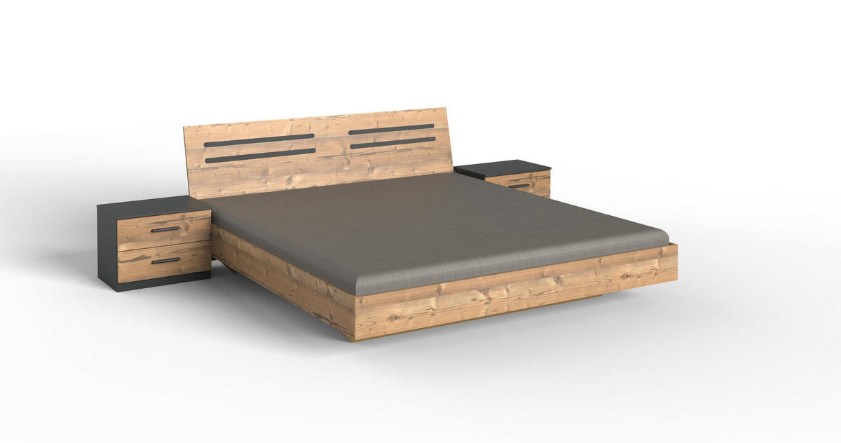 SPAVAĆA SOBA     - boje grafita/boje smreke, Moderno, staklo/drvni materijal (509/208/210cm) - Ti'me