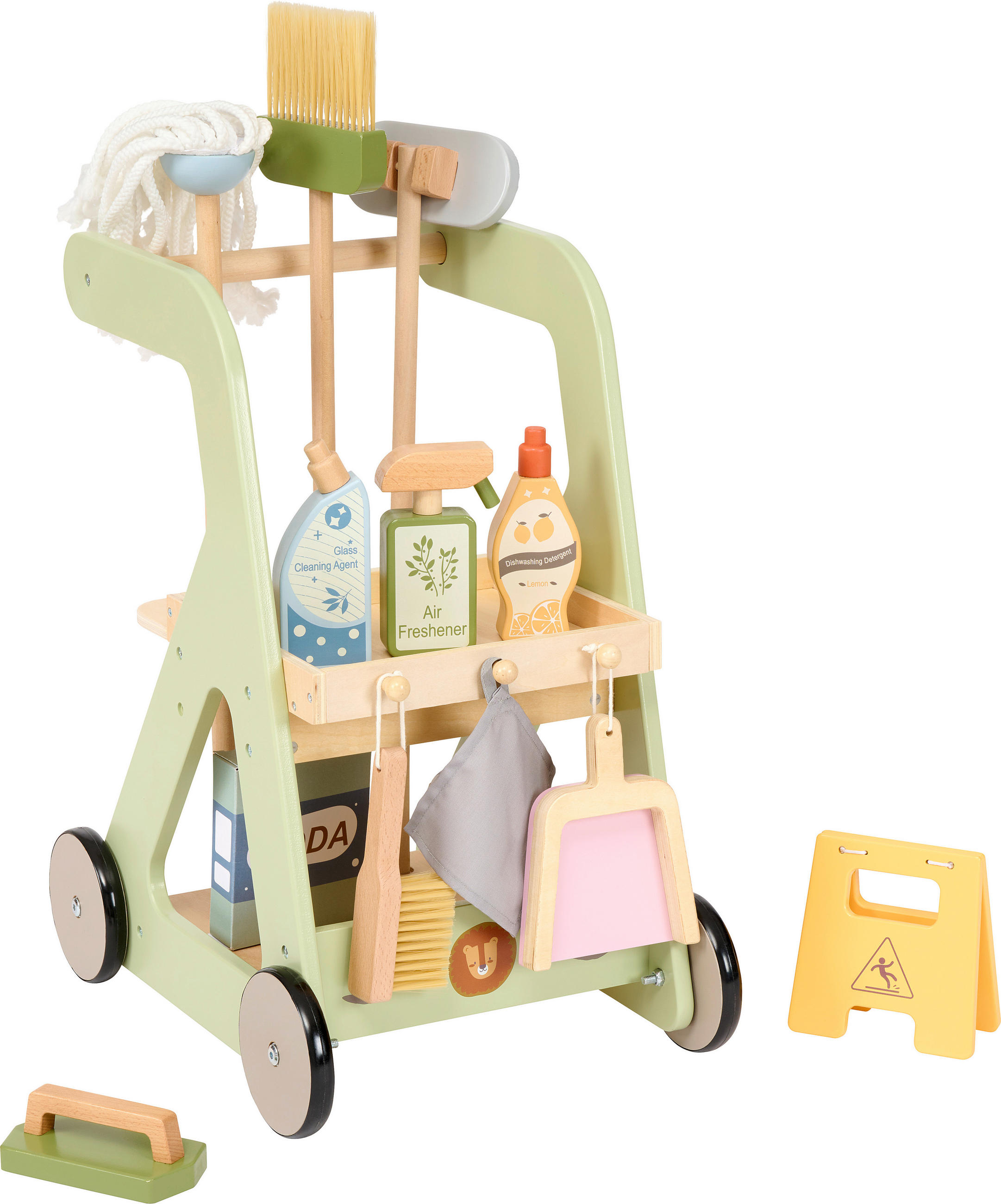 KINDERPUTZWAGEN Reinigungswagen  - Multicolor/Naturfarben, Basics, Holz/Holzwerkstoff (29/48/39cm) - My Baby Lou