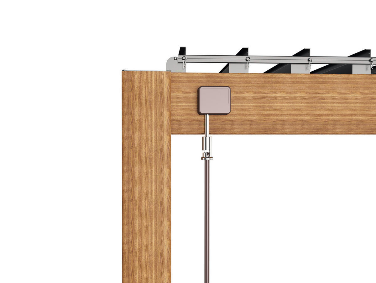 PERGOLA velikost: 400/250/300 cm - hnedá/antracitová, Modern, kov (400/250/300cm) - Gardenson